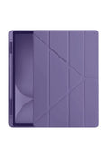 iPad Pro 11 (2024) Kılıf Kalemlikli Hugo Tablet Kılıfı - Mor-(5796)