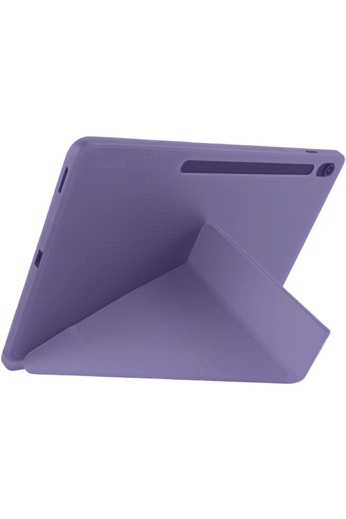 iPad Pro 11 (2024) Kılıf Kalemlikli Hugo Tablet Kılıfı - Mor-(5796)