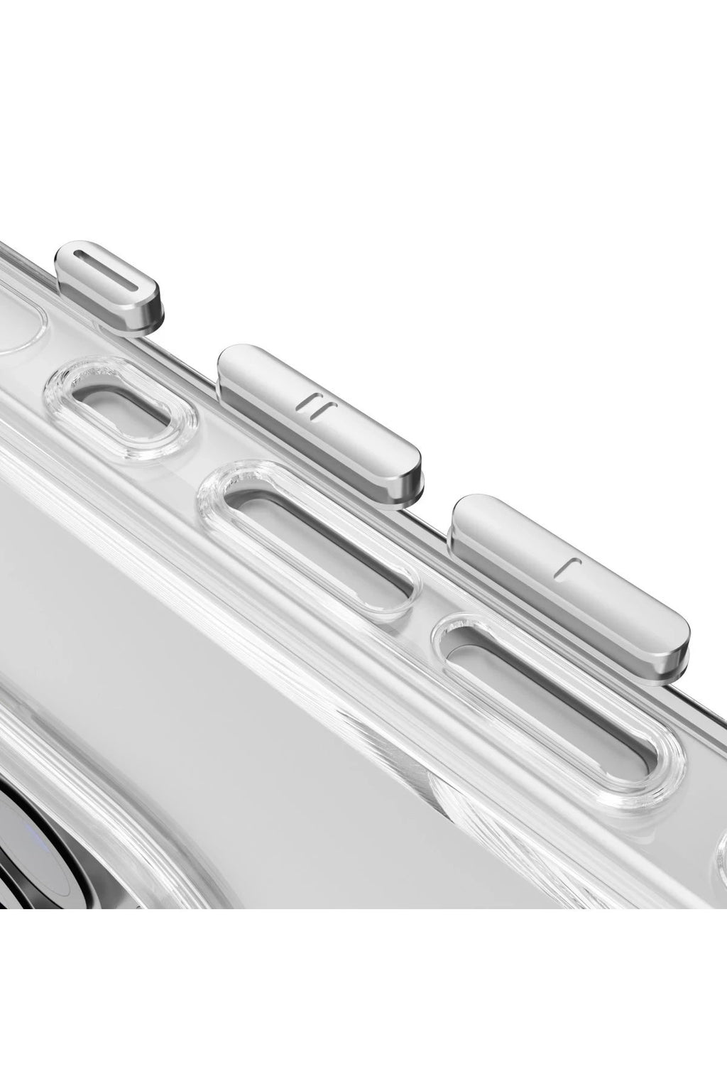 iPhone 16 Pro Gleam PC Sert Magsafe Kılıf - Şeffaf-(5796)