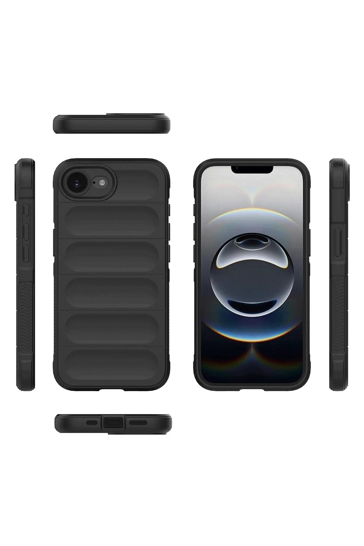 iPhone 16E Kılıf Optimum Silikon - Lacivert-(5796)