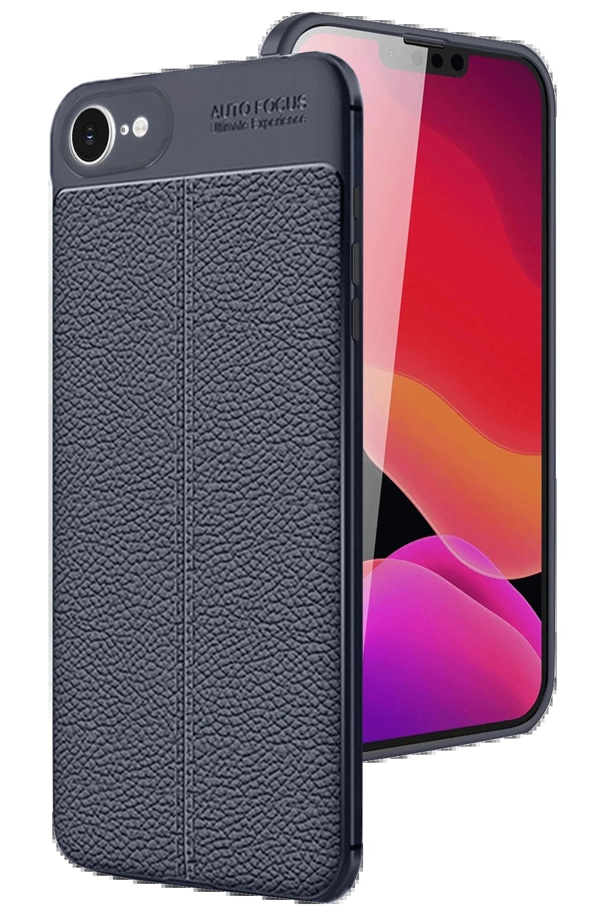 iPhone 16E Kılıf Auto Focus Kapak - Lacivert-(5796)