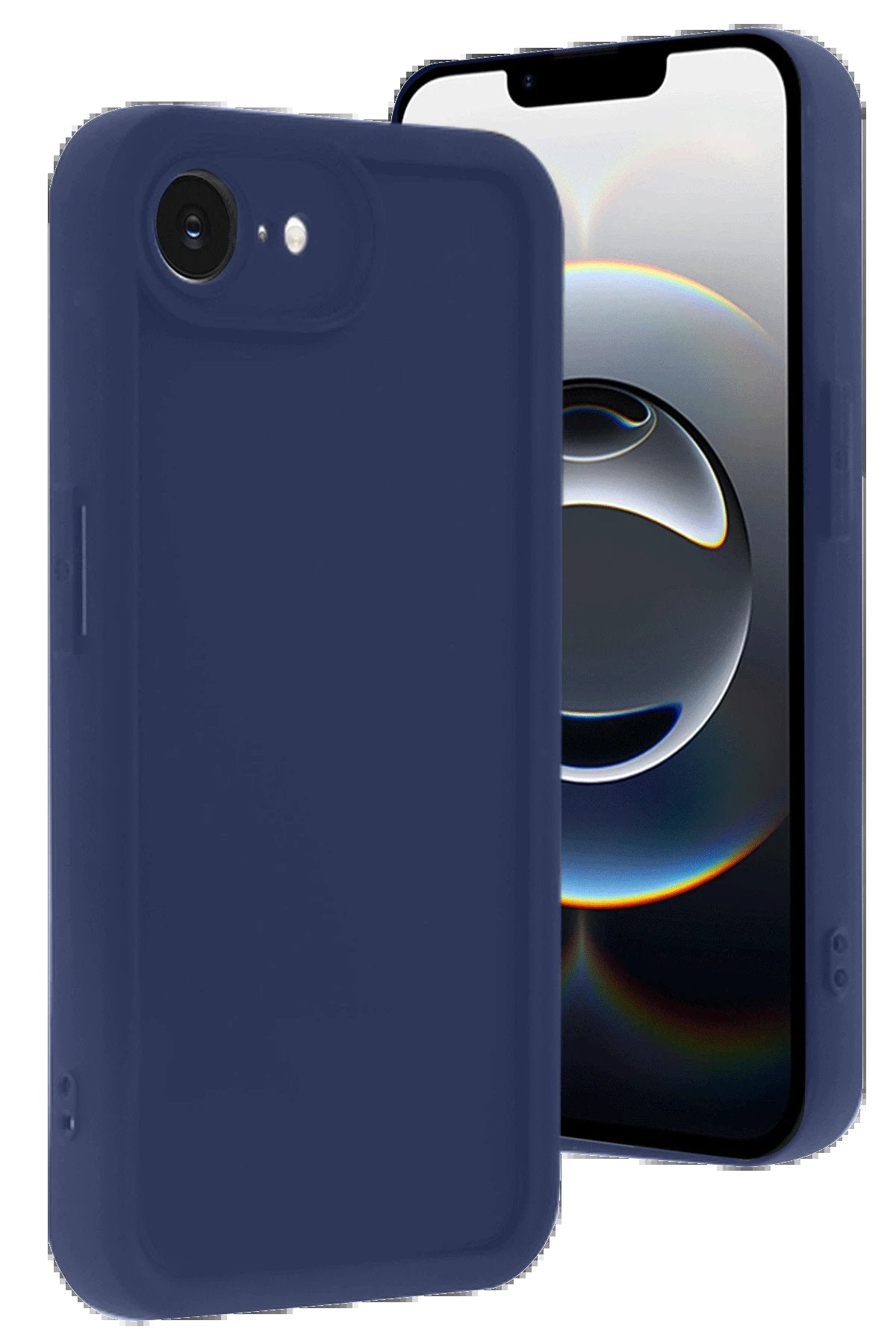 iPhone 16E Kılıf Viera Silikon - Lacivert-(5796)