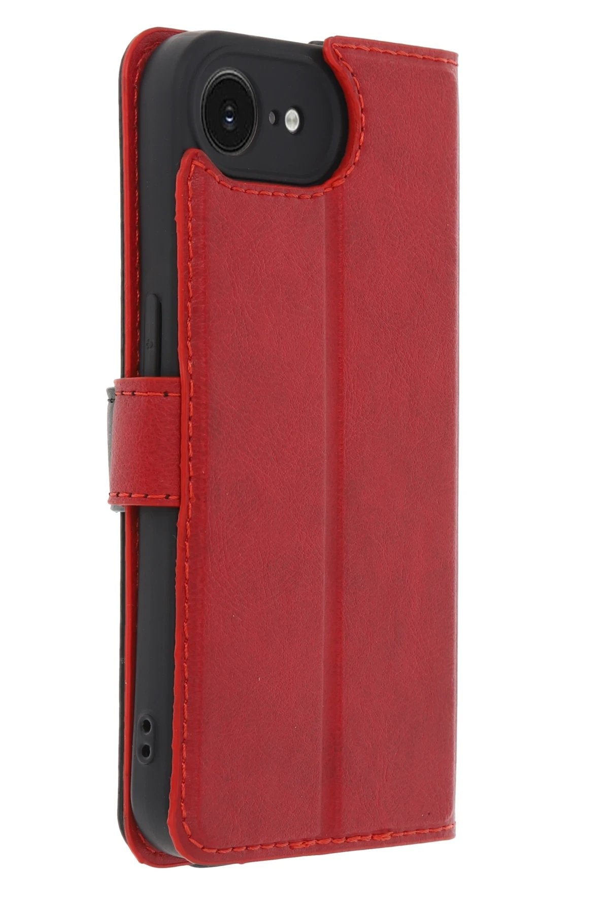 iPhone 16E Kılıf Trend S Plus Kapaklı Kılıf - Kırmızı-(5796)