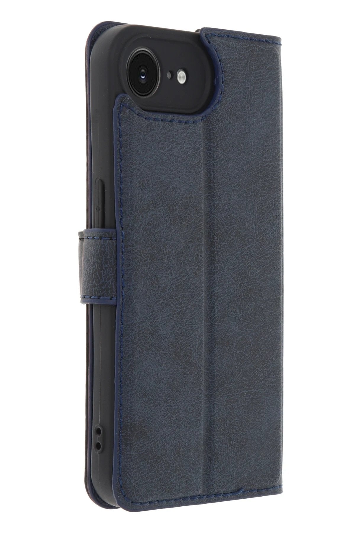 iPhone 16E Kılıf Trend S Plus Kapaklı Kılıf - Lacivert-(5796)