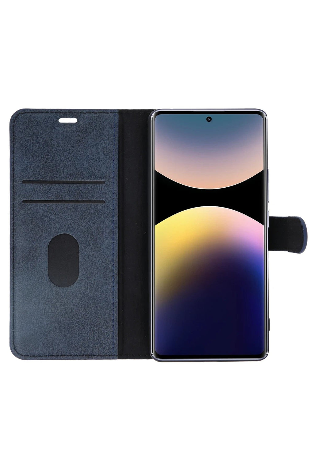 Xiaomi Redmi Note 14 Pro 4G Kılıf Trend S Plus Kapaklı Kılıf - Lacivert-(5796)