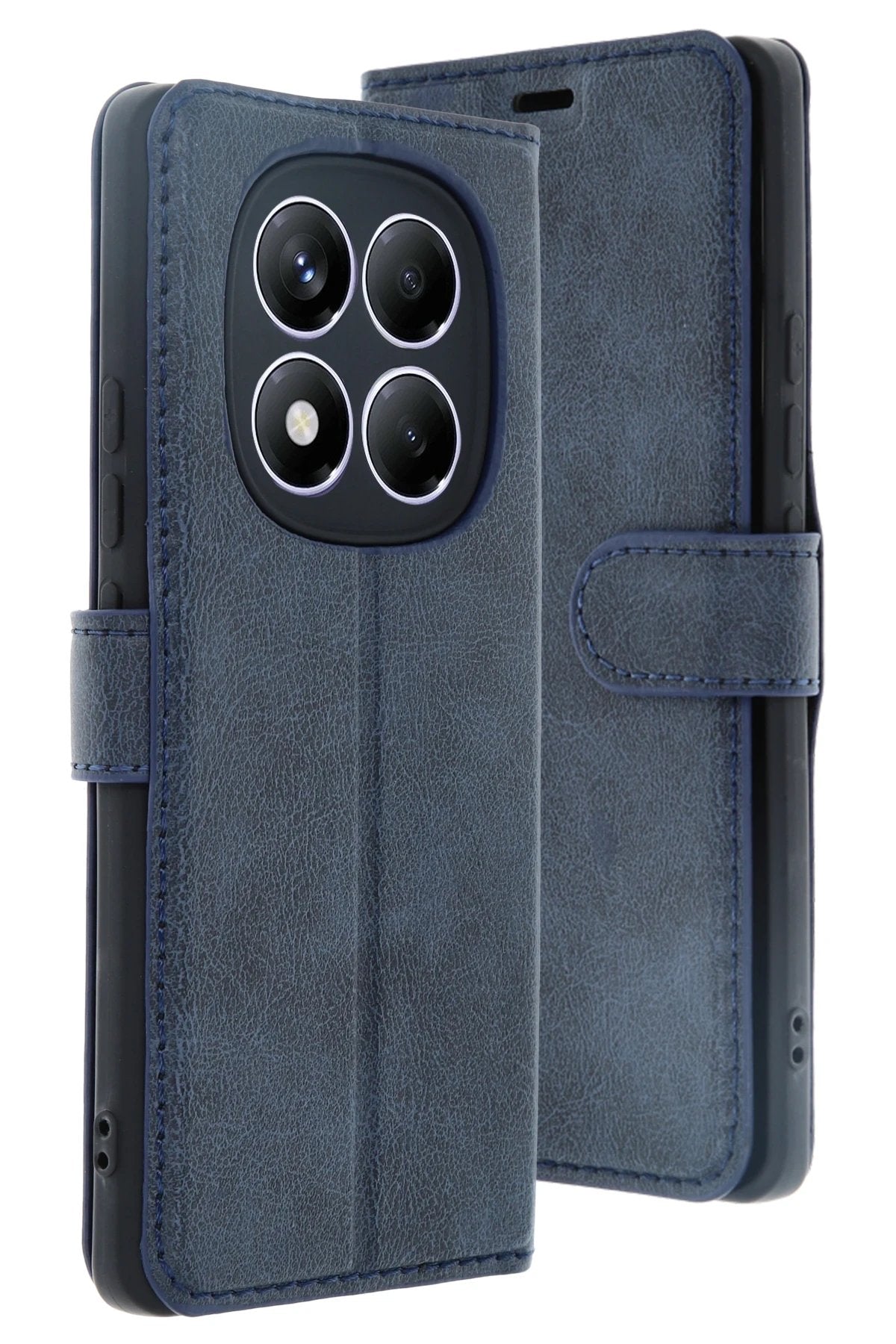 Xiaomi Redmi Note 14 Pro 4G Kılıf Trend S Plus Kapaklı Kılıf - Lacivert-(5796)