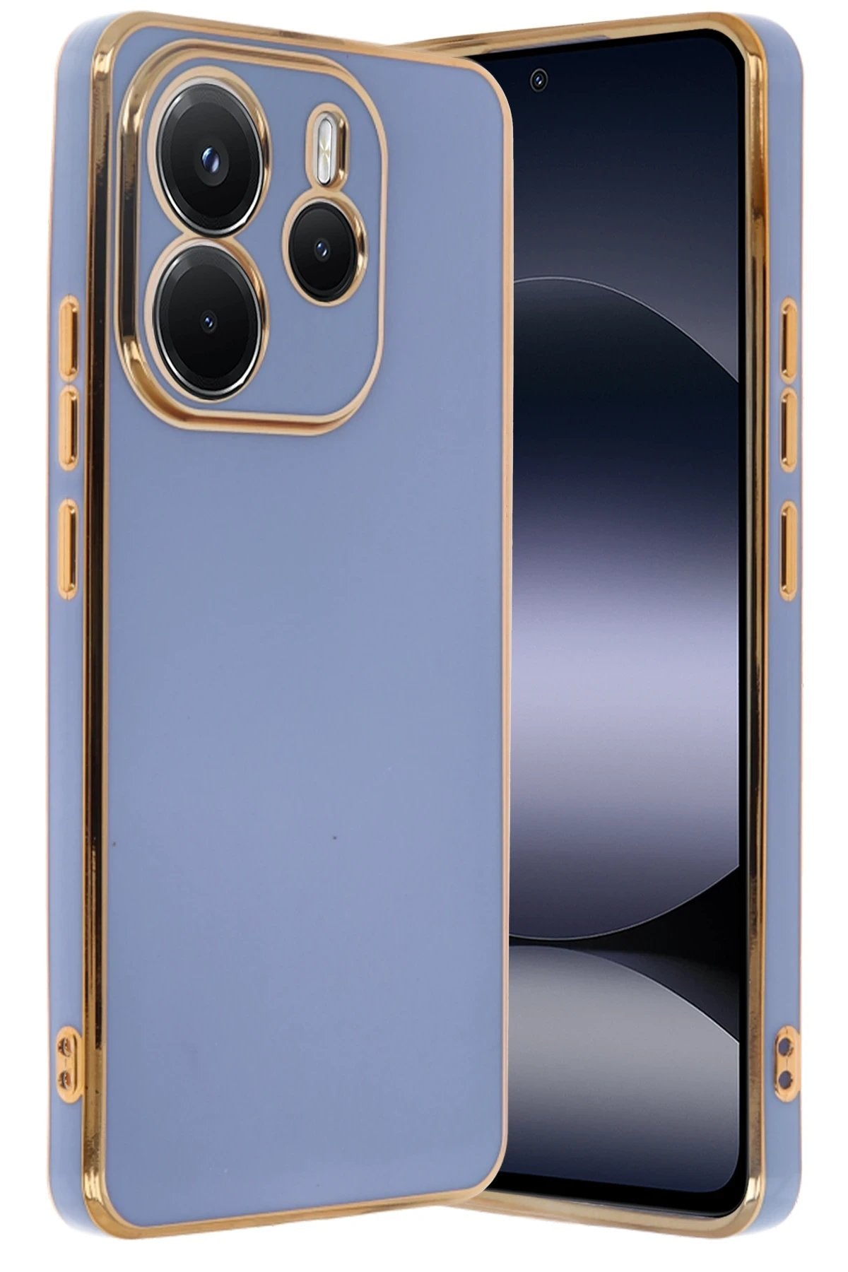 Xiaomi Redmi Note 14 4G Kılıf Volet Silikon - Mavi-(5796)