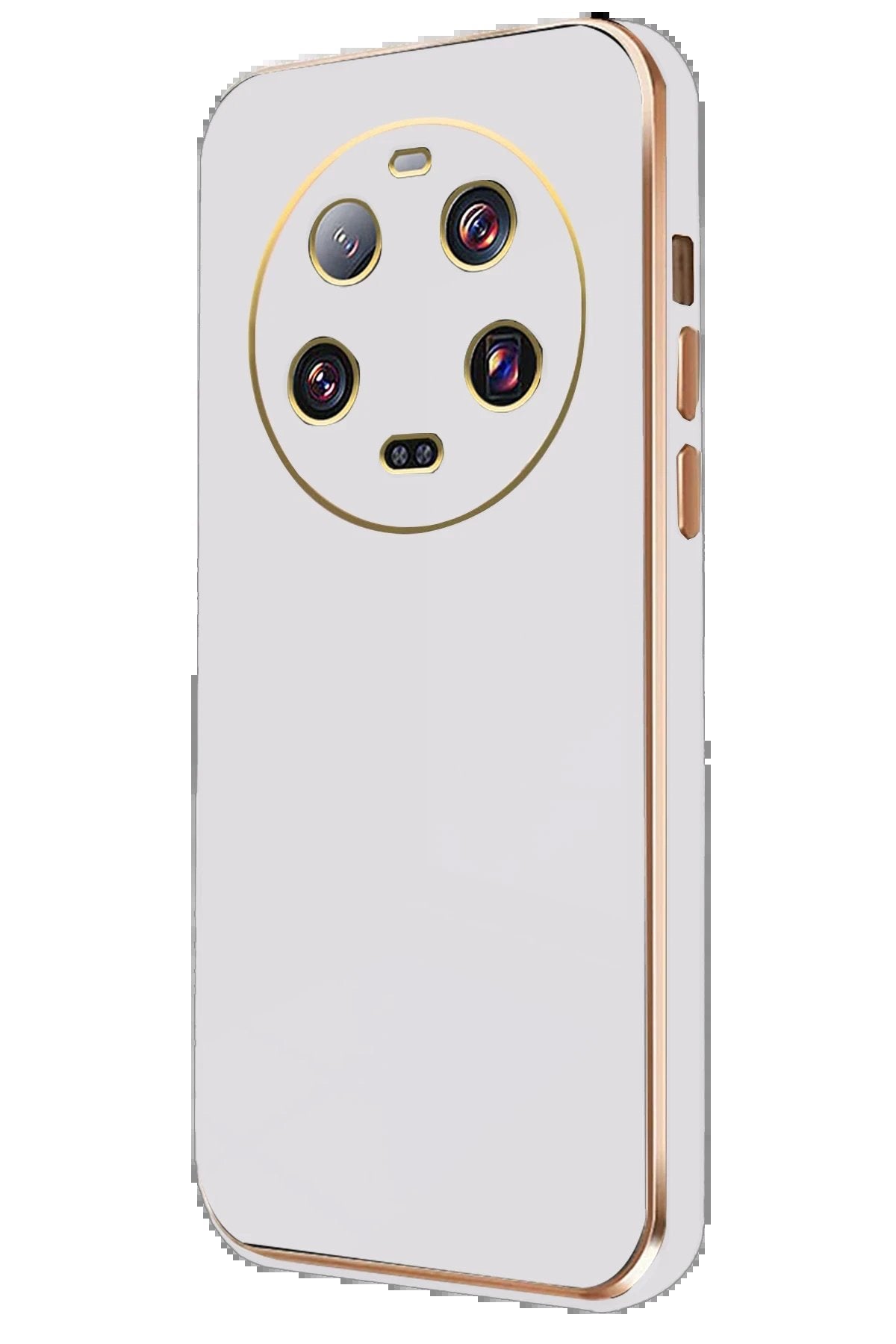 Xiaomi Mi 14 Ultra Kılıf Volet Silikon - Beyaz-(5796)