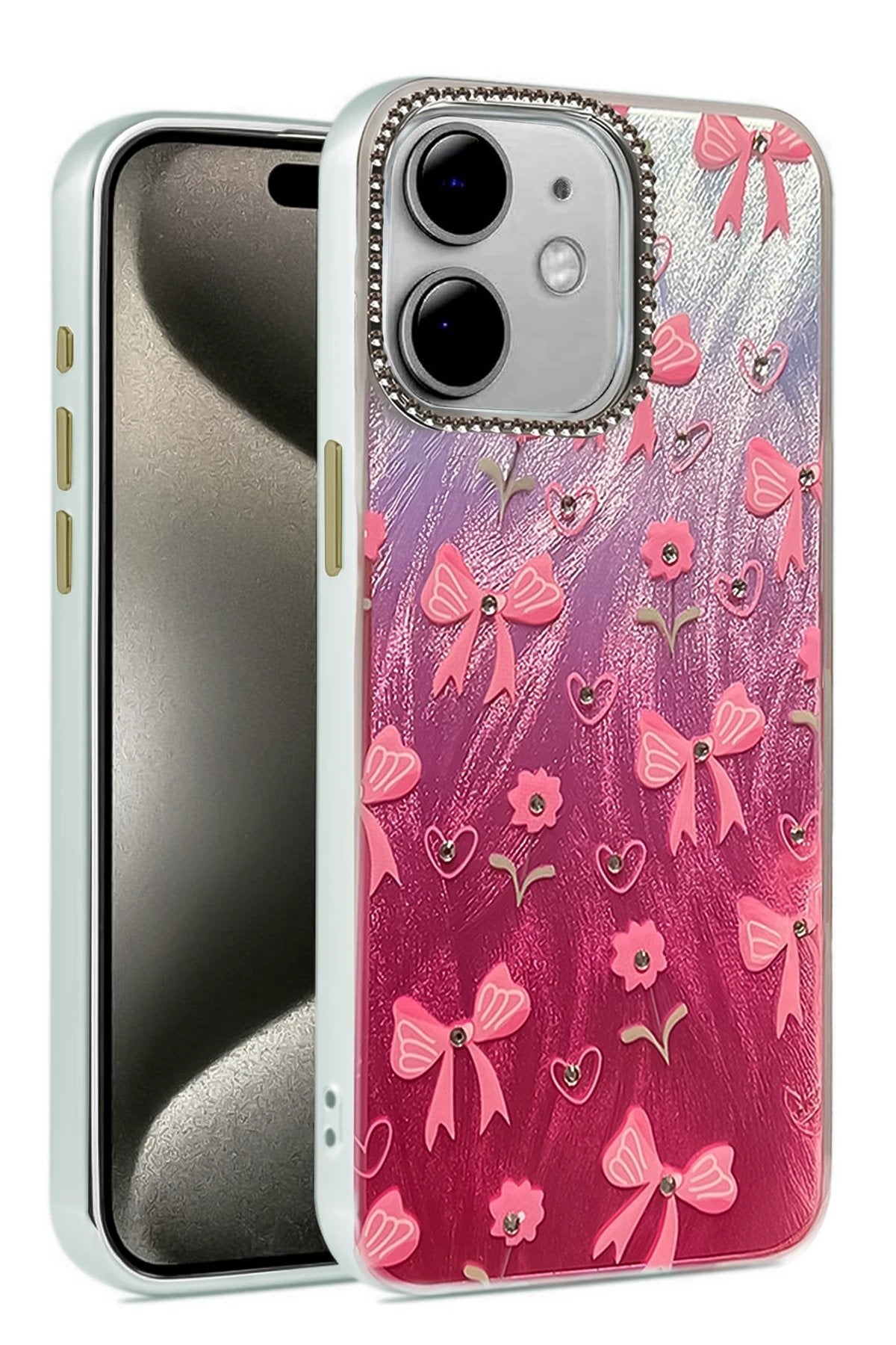 iPhone 11 Kılıf Blade Aynalı Desenli Kapak - Desen 3-(5796)