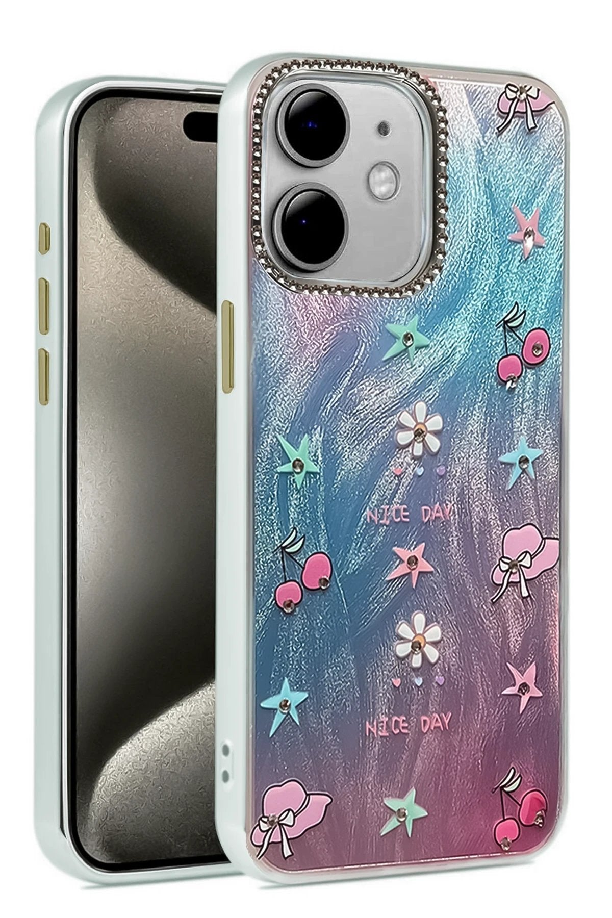 iPhone 11 Kılıf Blade Aynalı Desenli Kapak - Desen 4-(5796)