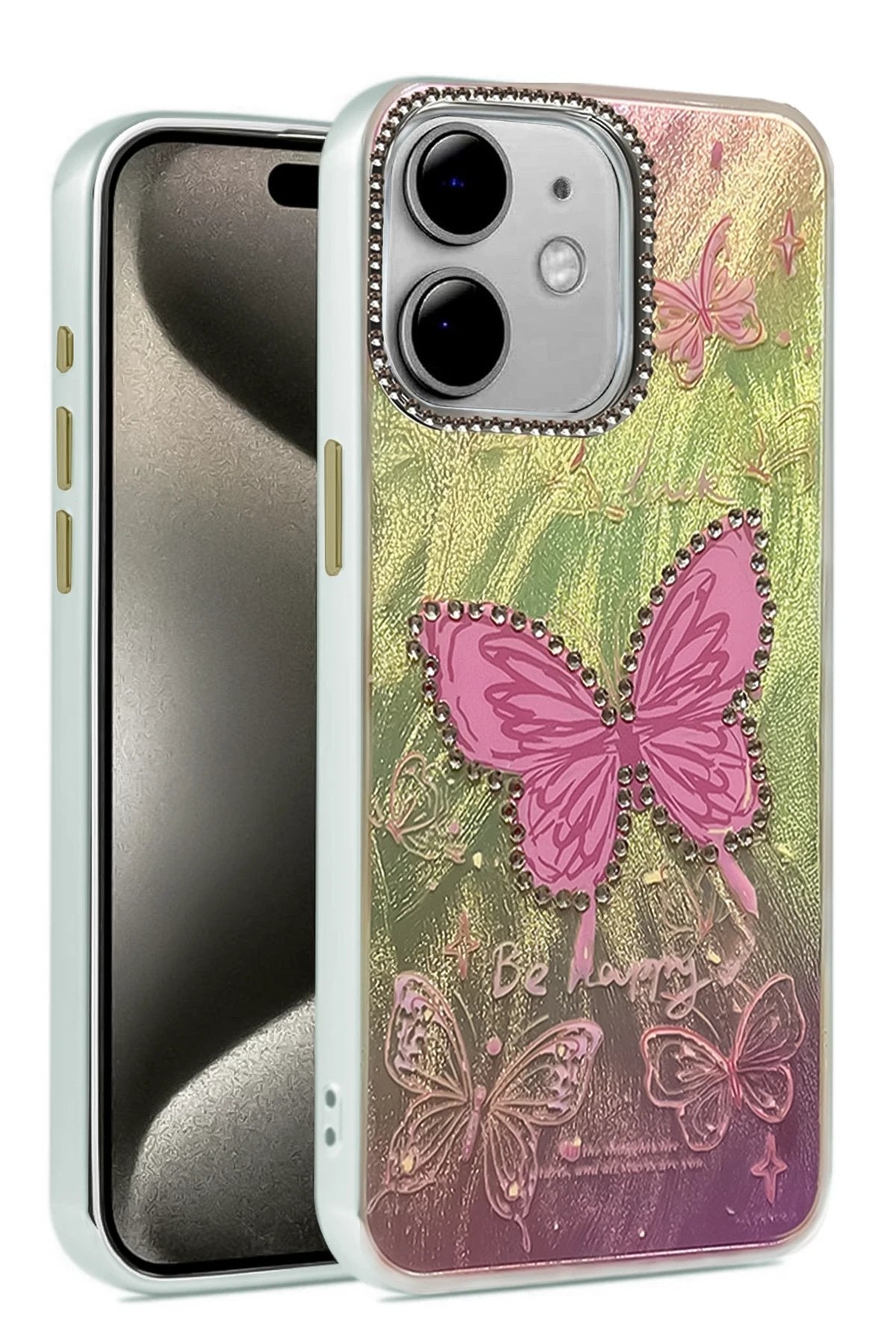 iPhone 11 Kılıf Blade Aynalı Desenli Kapak - Desen 5-(5796)