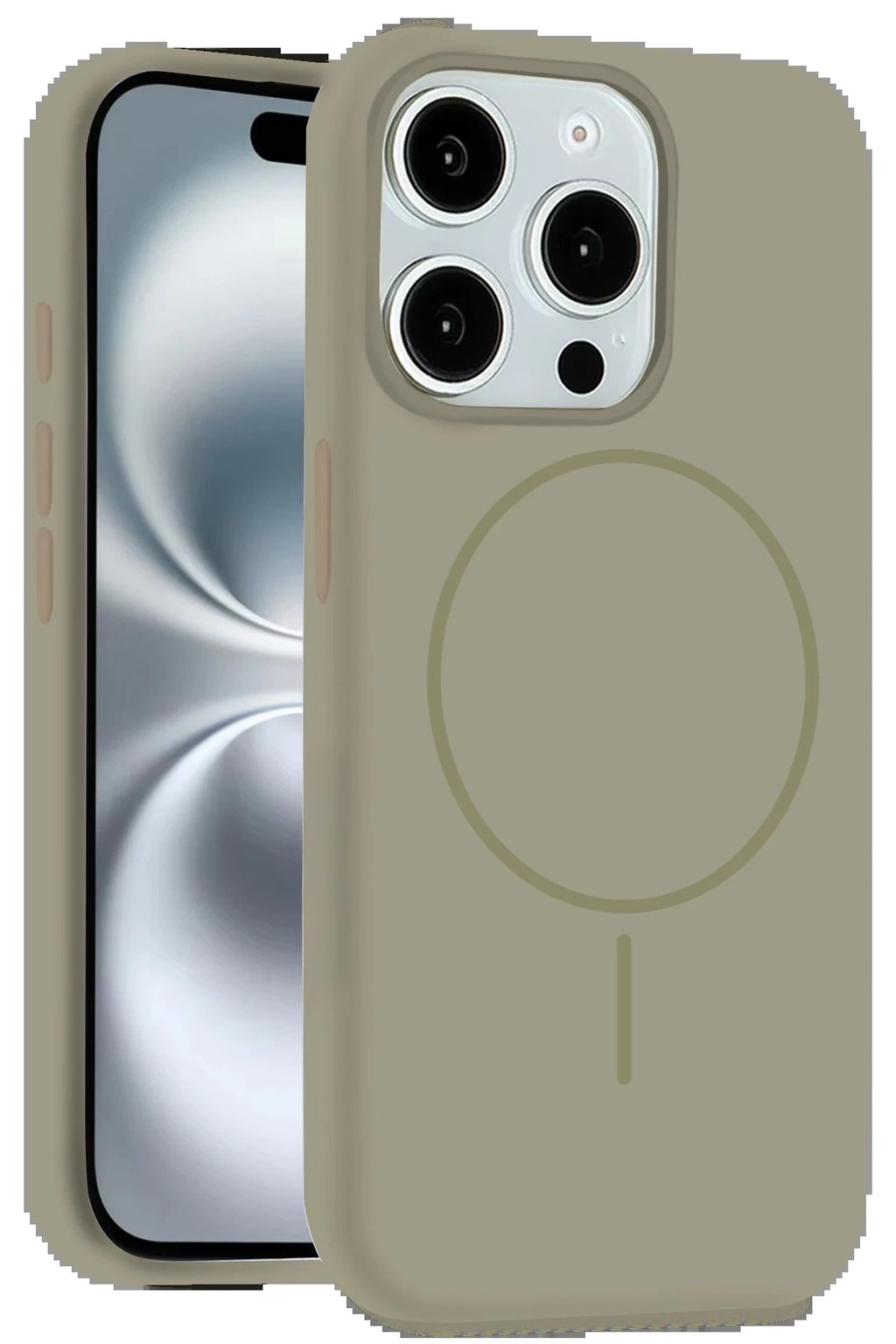 iPhone 14 Pro Max Kılıf Jully Magsafe Kapak - Çöl Titanyum-(5796)