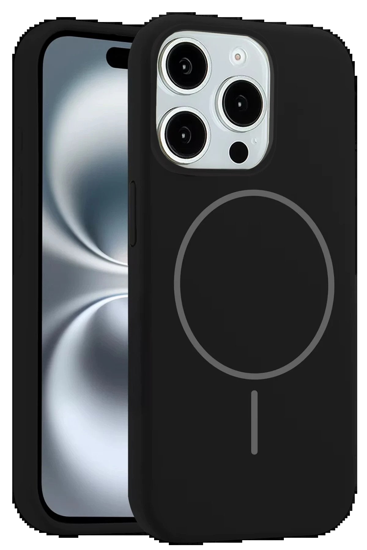 iPhone 14 Pro Max Kılıf Jully Magsafe Kapak - Siyah-(5796)