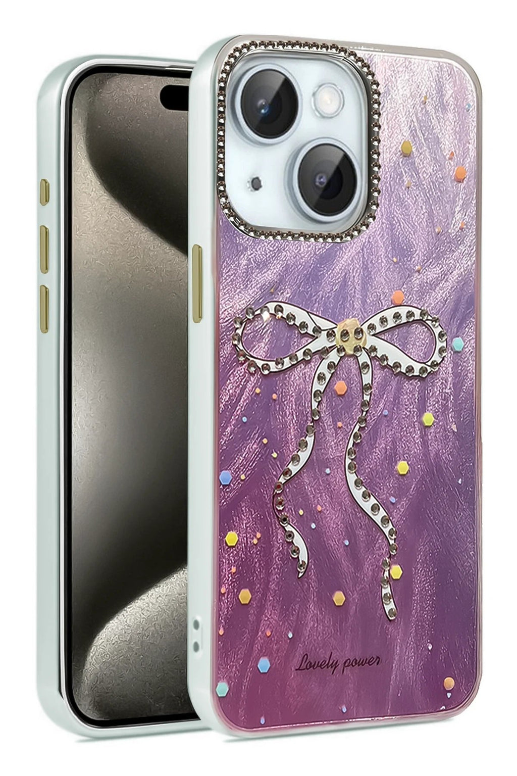 iPhone 14 Kılıf Blade Aynalı Desenli Kapak - Desen 1-(5796)