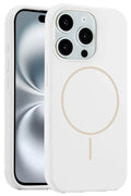 iPhone 15 Pro Max Kılıf Jully Magsafe Kapak - Beyaz-(5796)