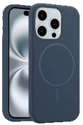 iPhone 15 Pro Max Kılıf Jully Magsafe Kapak - Lacivert-(5796)