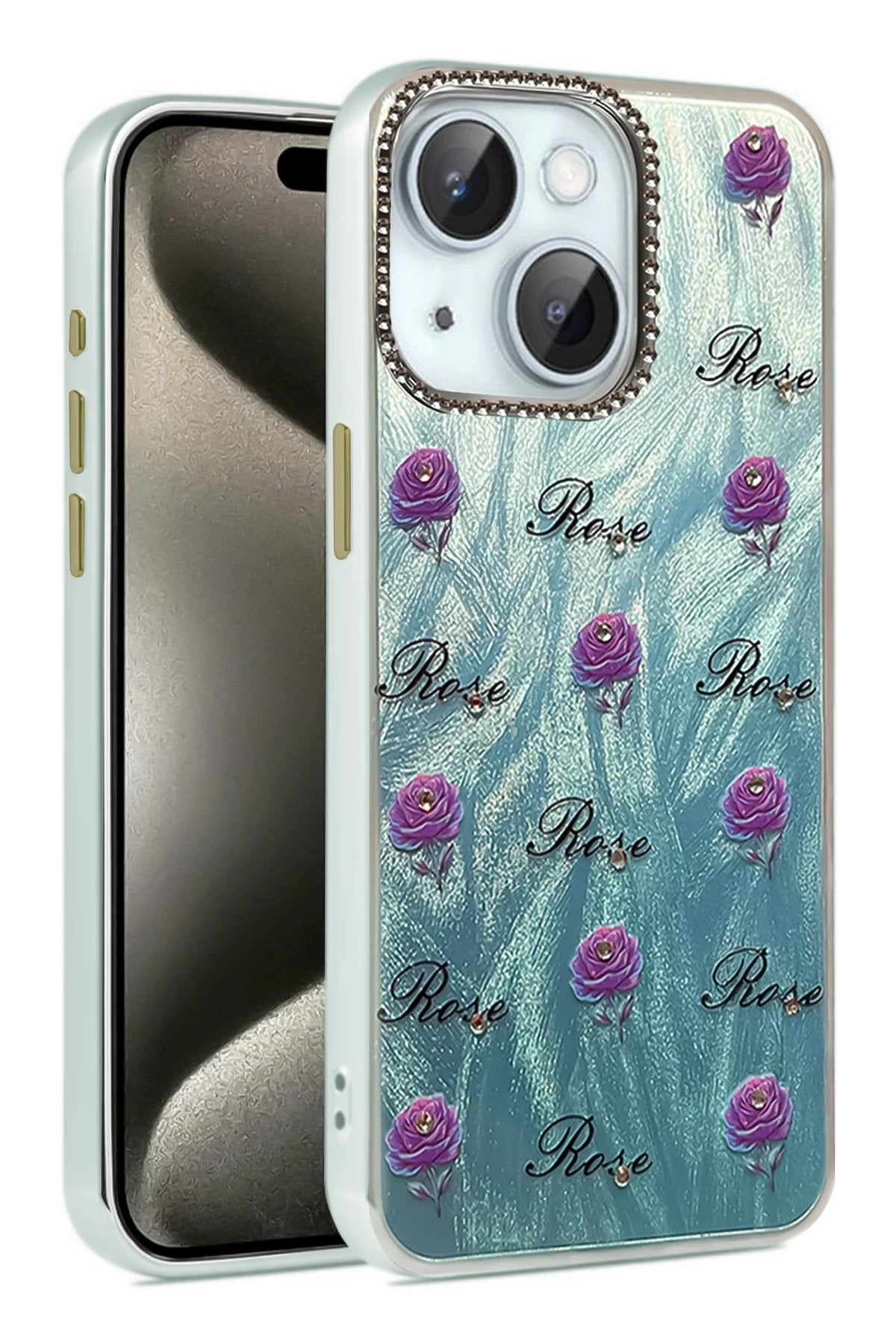 iPhone 14 Kılıf Blade Aynalı Desenli Kapak - Desen 9-(5796)