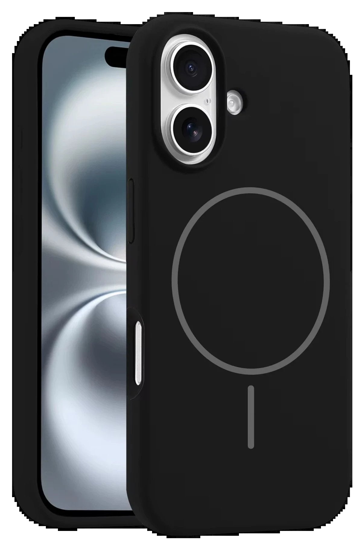 iPhone 16 Kılıf Jully Magsafe Kapak - Siyah-(5796)