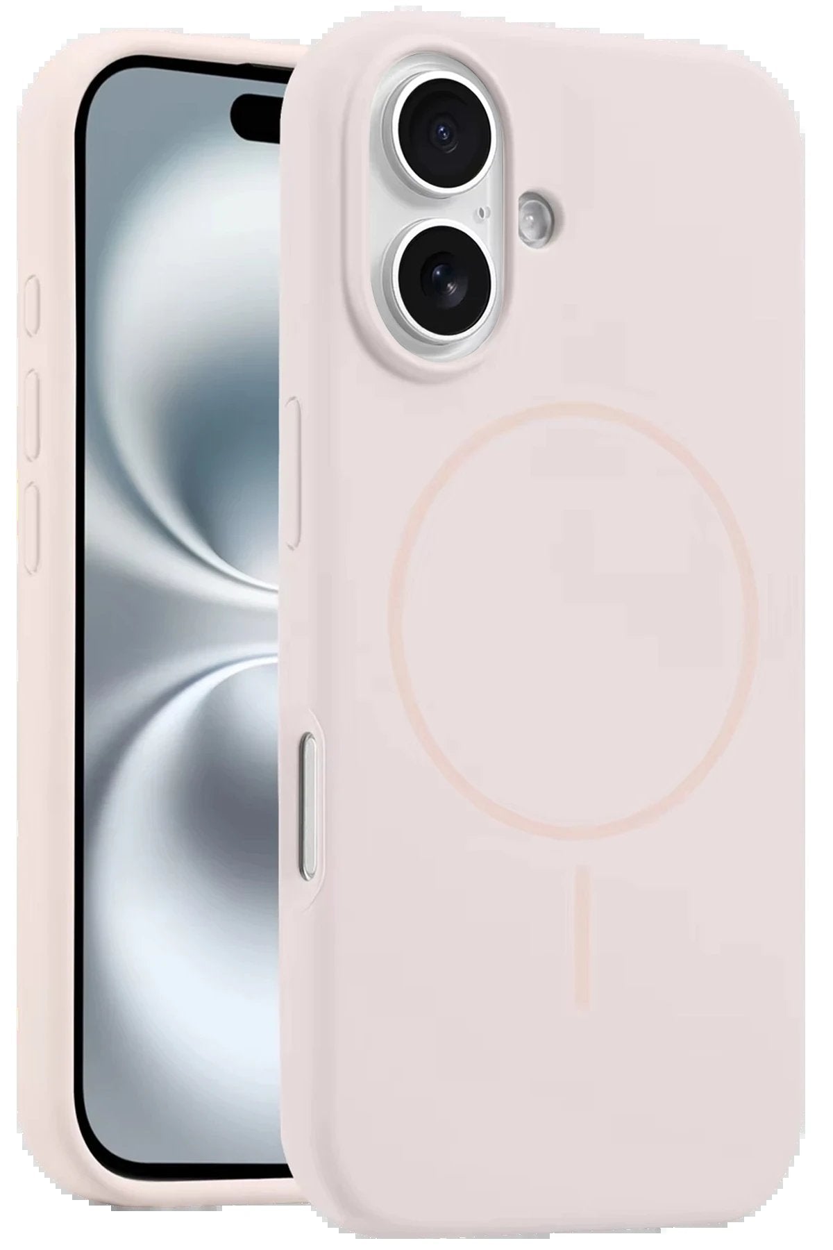 iPhone 16 Kılıf Jully Magsafe Kapak - Pembe-(5796)