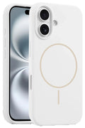 iPhone 16 Plus Kılıf Jully Magsafe Kapak - Beyaz-(5796)