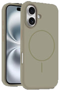 iPhone 16 Plus Kılıf Jully Magsafe Kapak - Çöl Titanyum-(5796)