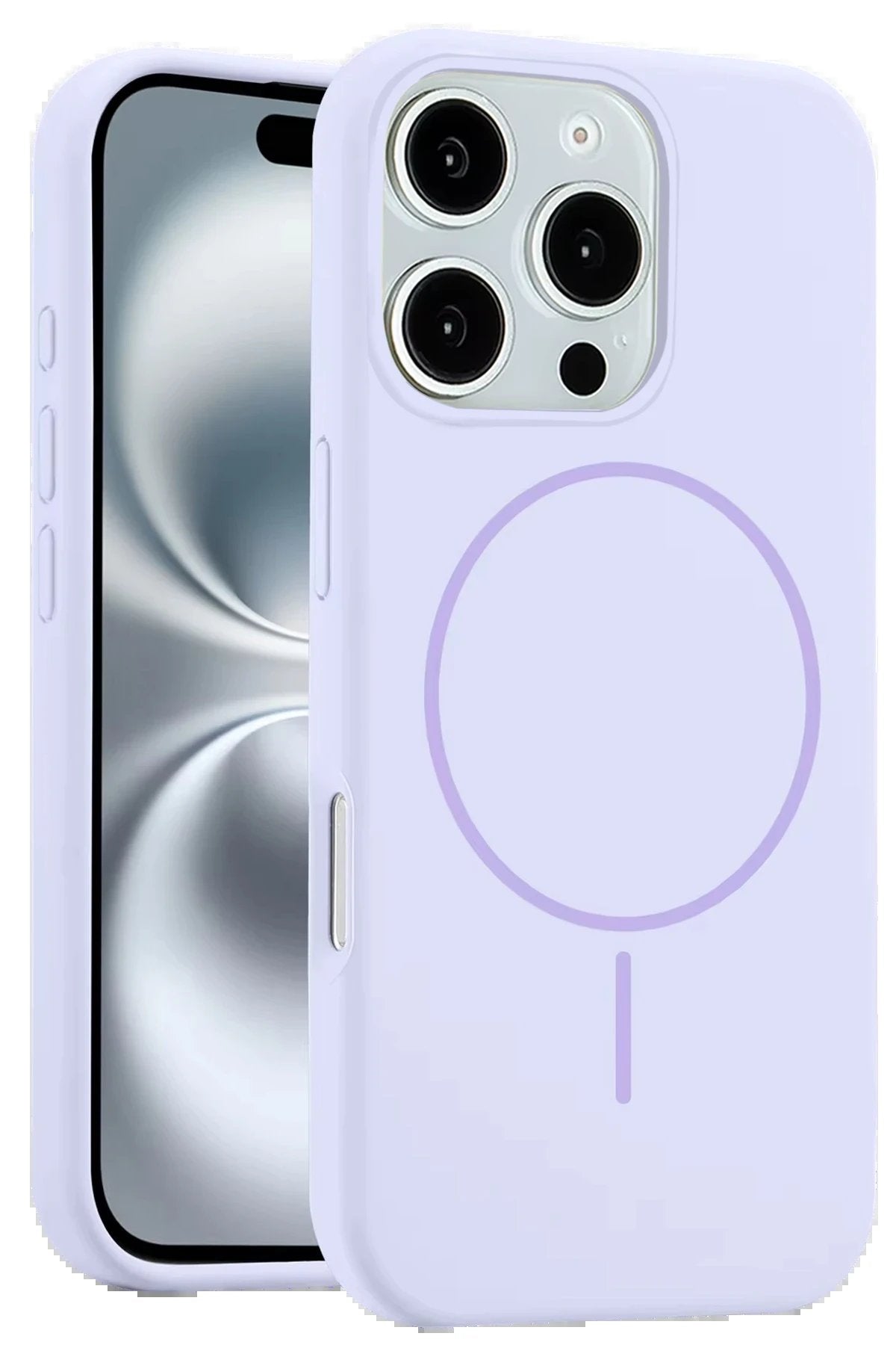 iPhone 16 Pro Kılıf Jully Magsafe Kapak - Lila-(5796)