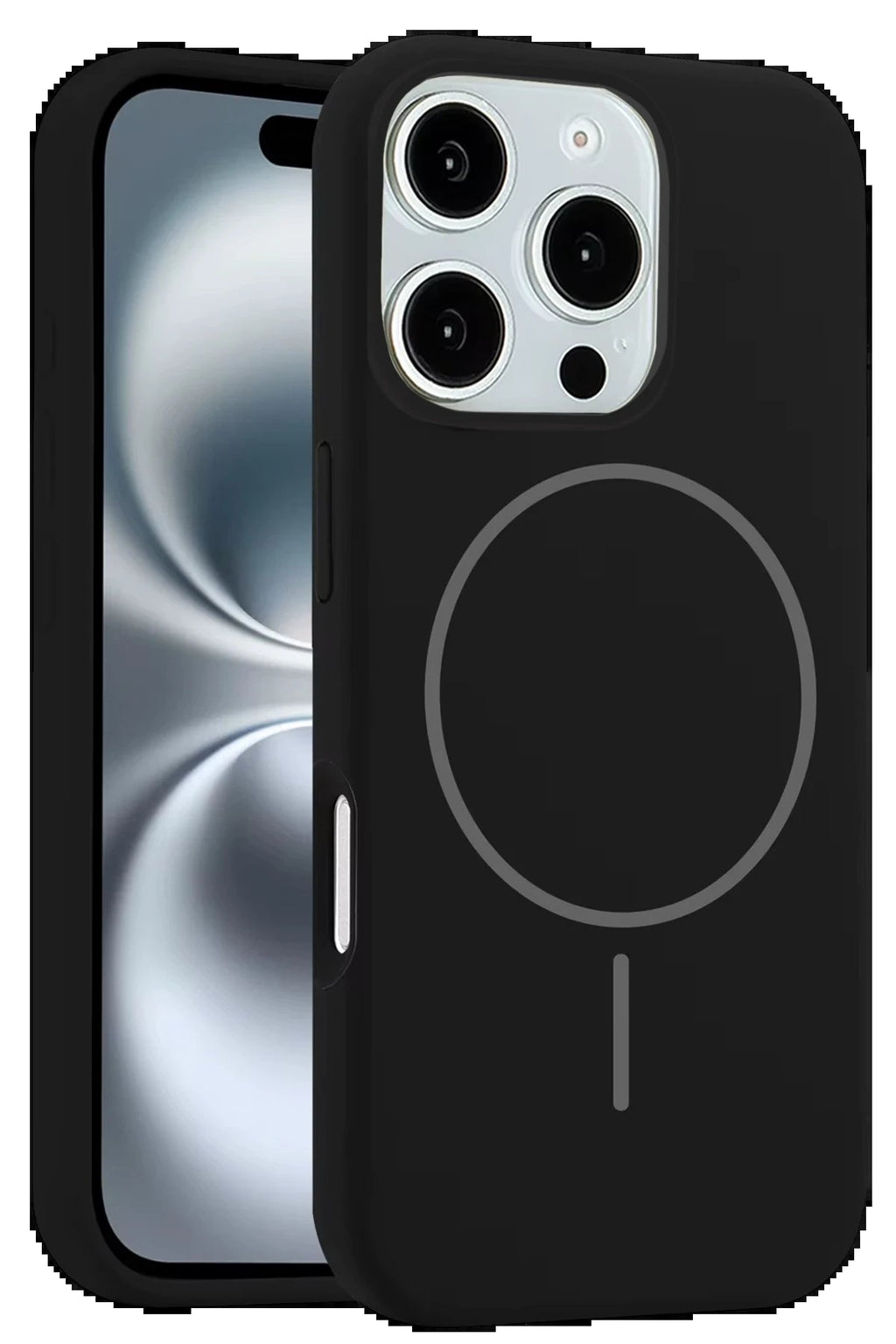 iPhone 16 Pro Max Kılıf Jully Magsafe Kapak - Siyah-(5796)