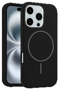 iPhone 16 Pro Max Kılıf Jully Magsafe Kapak - Siyah-(5796)