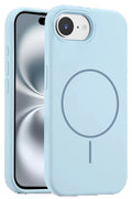 iPhone 16E Kılıf Jully Magsafe Kapak - Mavi-(5796)