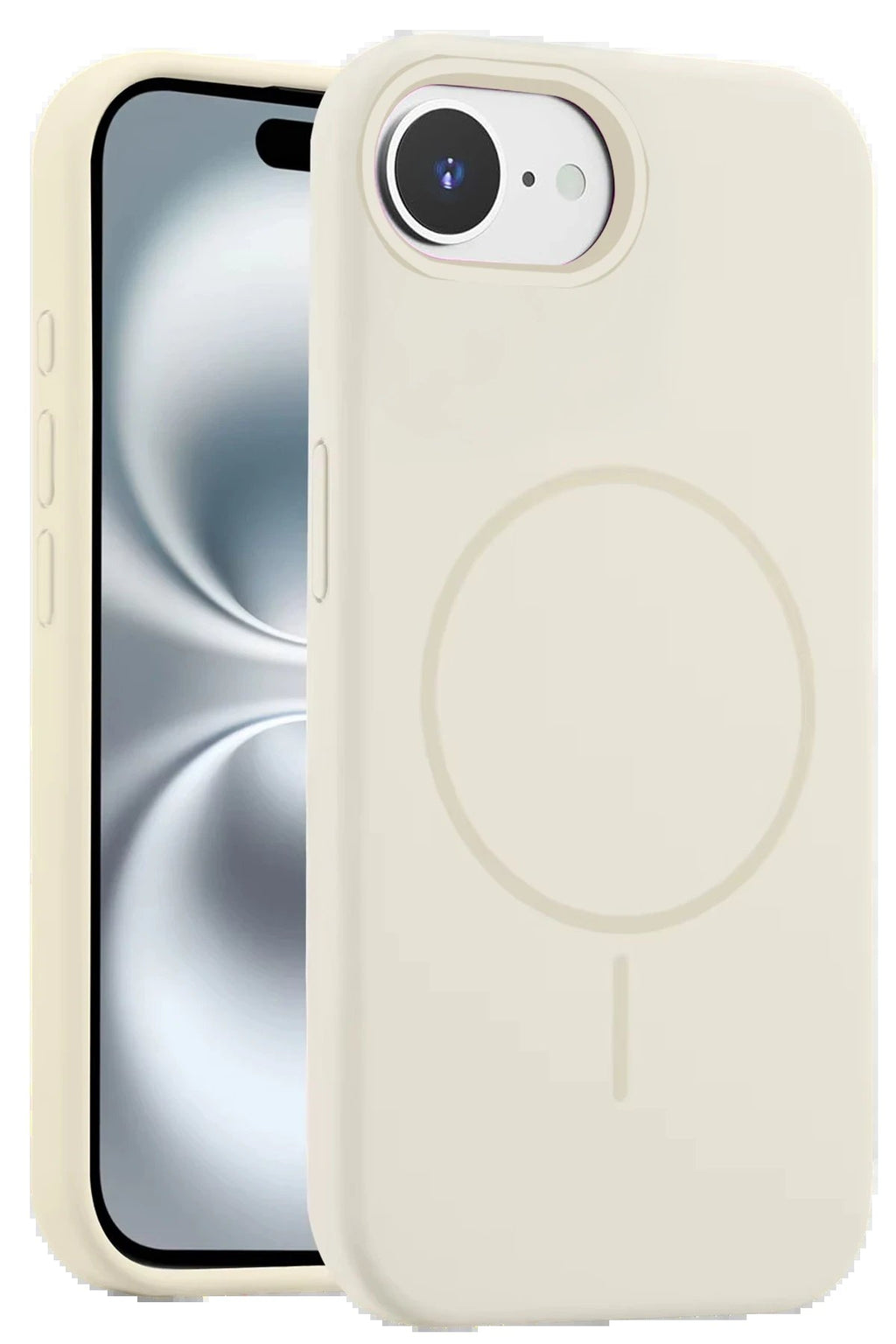 iPhone 16E Kılıf Jully Magsafe Kapak - Pudra-(5796)