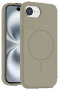 iPhone 16E Kılıf Jully Magsafe Kapak - Çöl Titanyum-(5796)