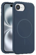 iPhone 16E Kılıf Jully Magsafe Kapak - Lacivert-(5796)