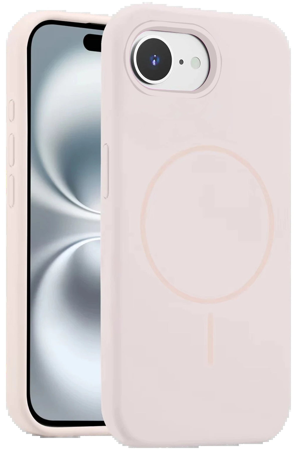 iPhone 16E Kılıf Jully Magsafe Kapak - Pembe-(5796)