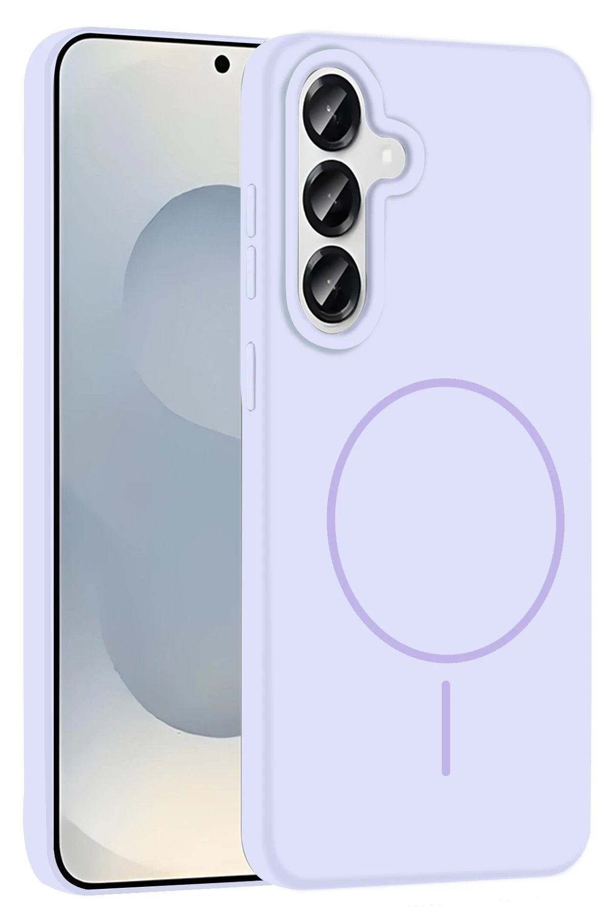 Samsung Galaxy S23 FE Kılıf Jully Magsafe Kapak - Lila-(5796)