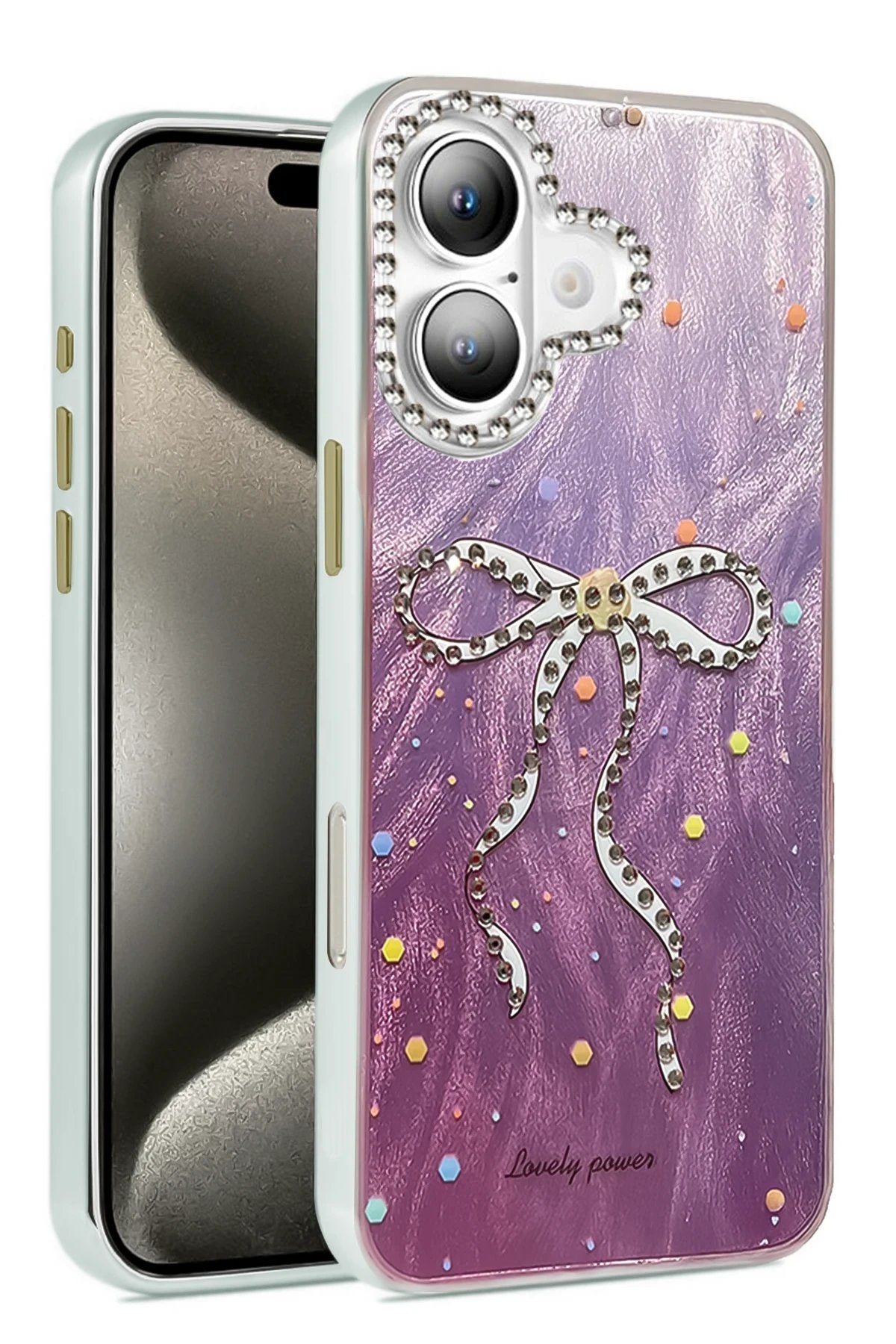 iPhone 16 Plus Kılıf Blade Aynalı Desenli Kapak - Desen 1-(5796)