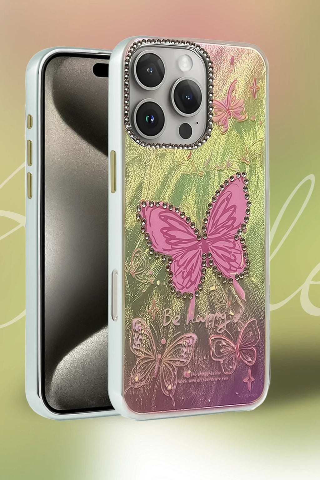 iPhone 7 Plus Kılıf Blade Aynalı Desenli Kapak - Desen 5-(5796)