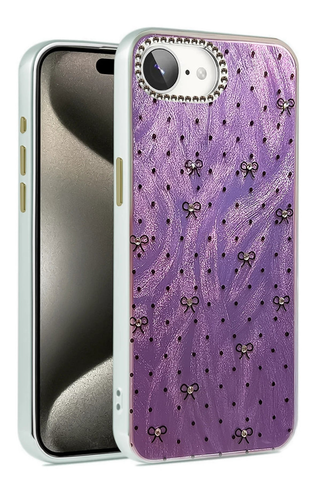 iPhone 16E Kılıf Blade Aynalı Desenli Kapak - Desen 2-(5796)