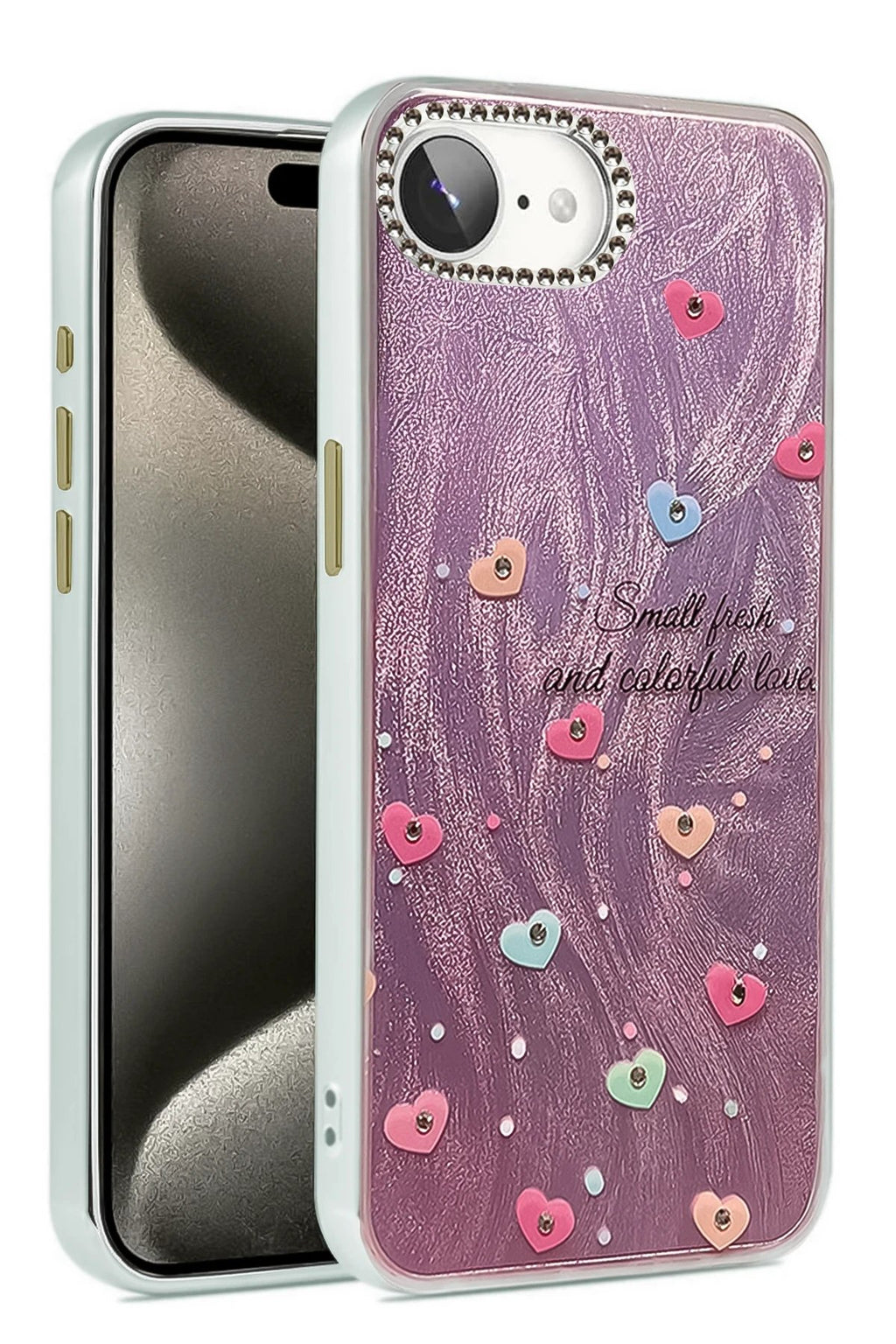 iPhone 16E Kılıf Blade Aynalı Desenli Kapak - Desen 8-(5796)