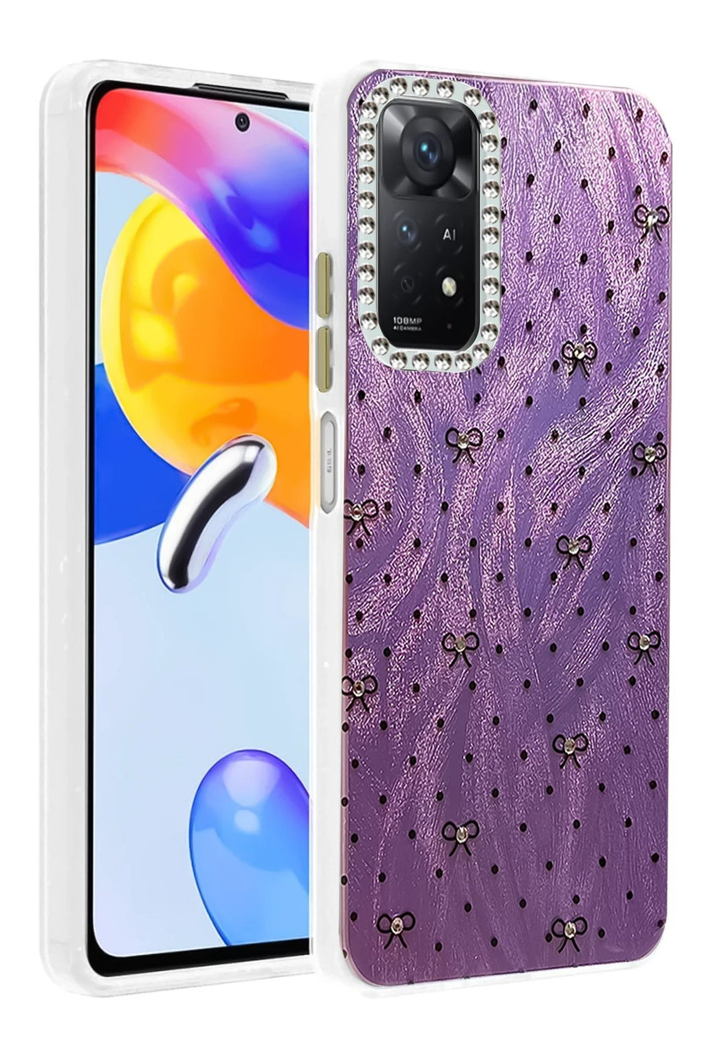 Xiaomi Redmi Note 12 Pro 4G Kılıf Blade Aynalı Desenli Kapak - Desen 2-(5796)