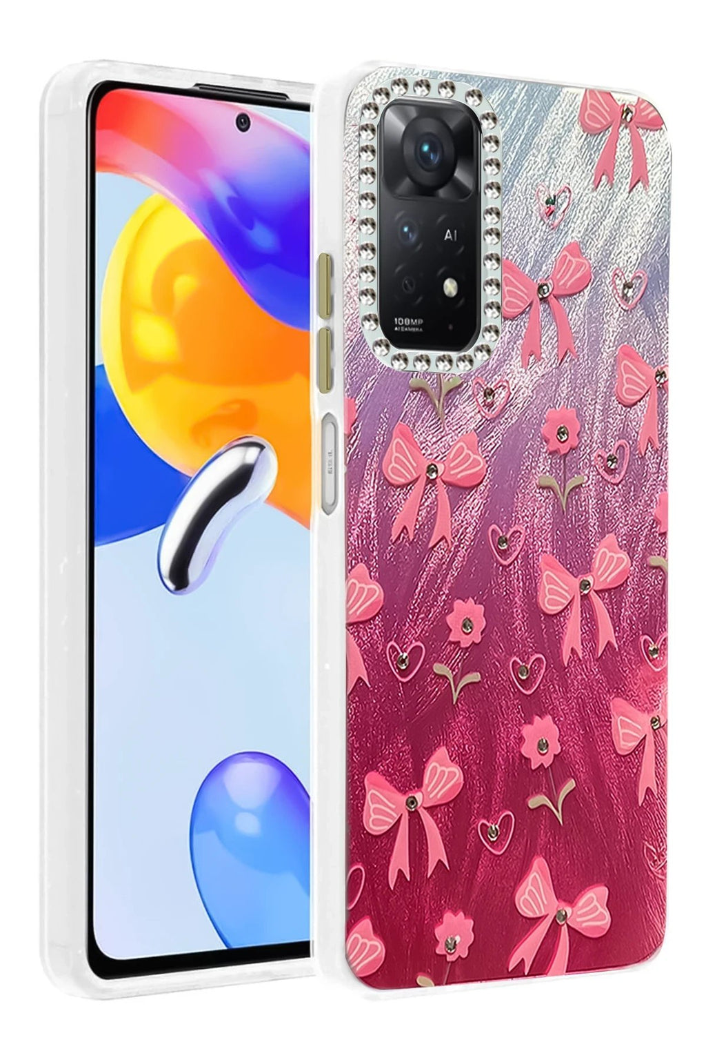 Xiaomi Redmi Note 12 Pro 4G Kılıf Blade Aynalı Desenli Kapak - Desen 3-(5796)