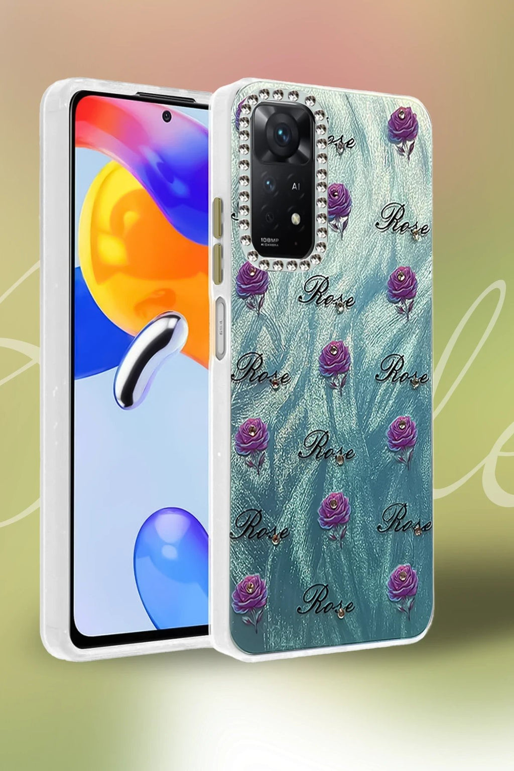 Xiaomi Redmi Note 12 Pro 4G Kılıf Blade Aynalı Desenli Kapak - Desen 4-(5796)