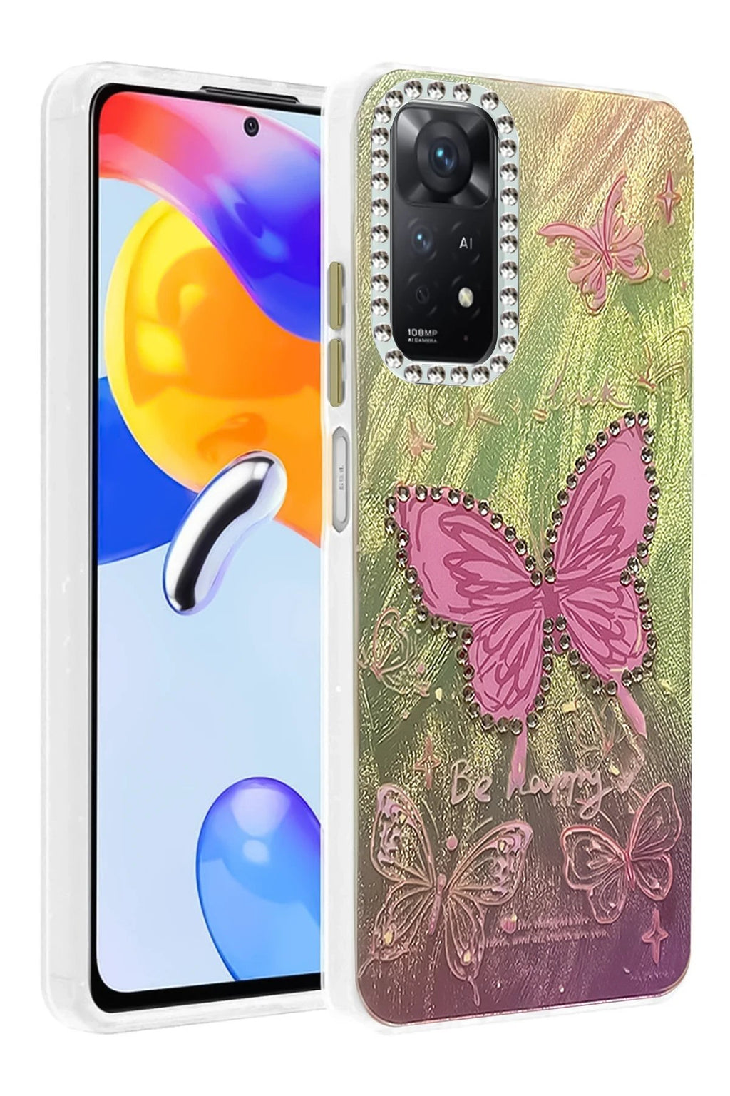 Xiaomi Redmi Note 12 Pro 4G Kılıf Blade Aynalı Desenli Kapak - Desen 5-(5796)