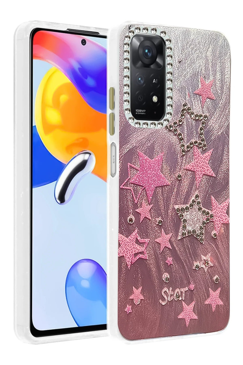 Xiaomi Redmi Note 12 Pro 4G Kılıf Blade Aynalı Desenli Kapak - Desen 7-(5796)