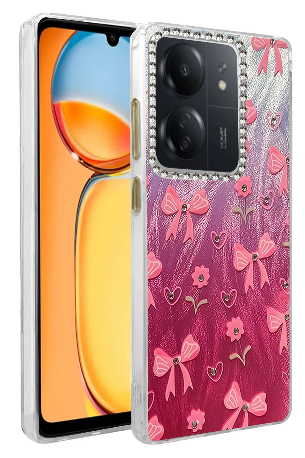 Xiaomi Redmi 13C Kılıf Blade Aynalı Desenli Kapak - Desen 3-(5796)