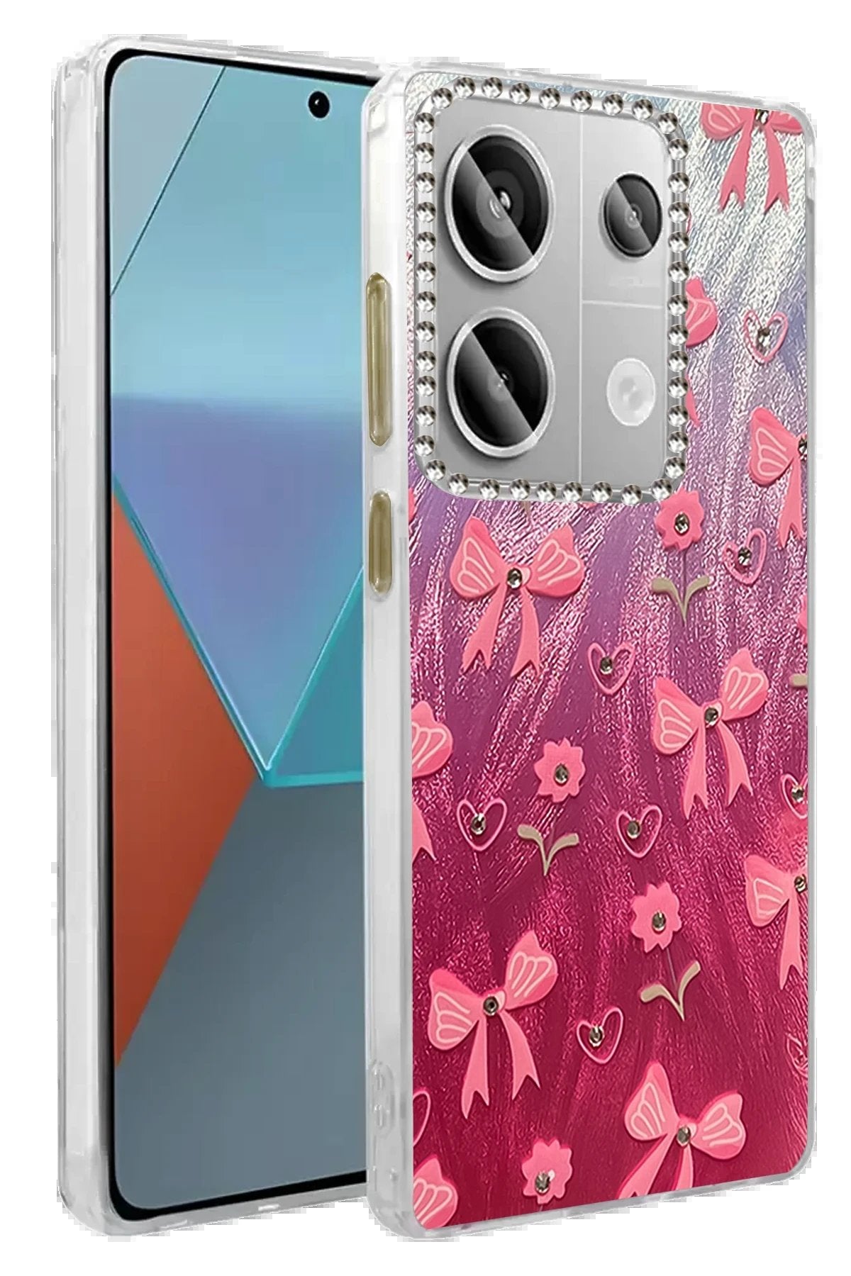 Xiaomi Redmi Note 13 Pro 4G Kılıf Blade Aynalı Desenli Kapak - Desen 3-(5796)