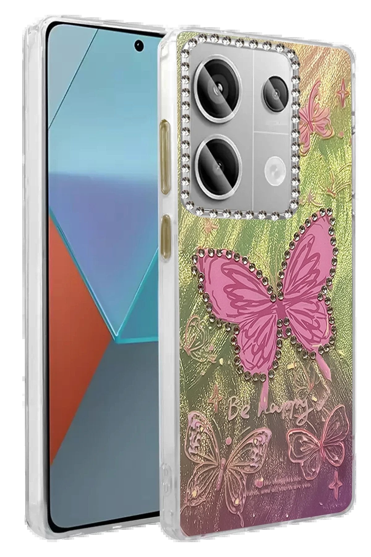 Xiaomi Redmi Note 13 Pro 4G Kılıf Blade Aynalı Desenli Kapak - Desen 5-(5796)