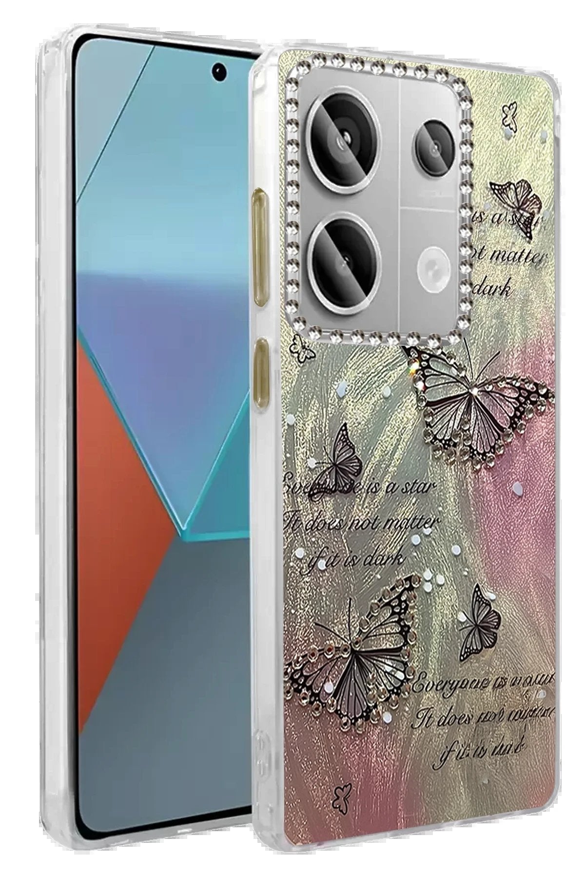 Xiaomi Redmi Note 13 Pro 4G Kılıf Blade Aynalı Desenli Kapak - Desen 6-(5796)