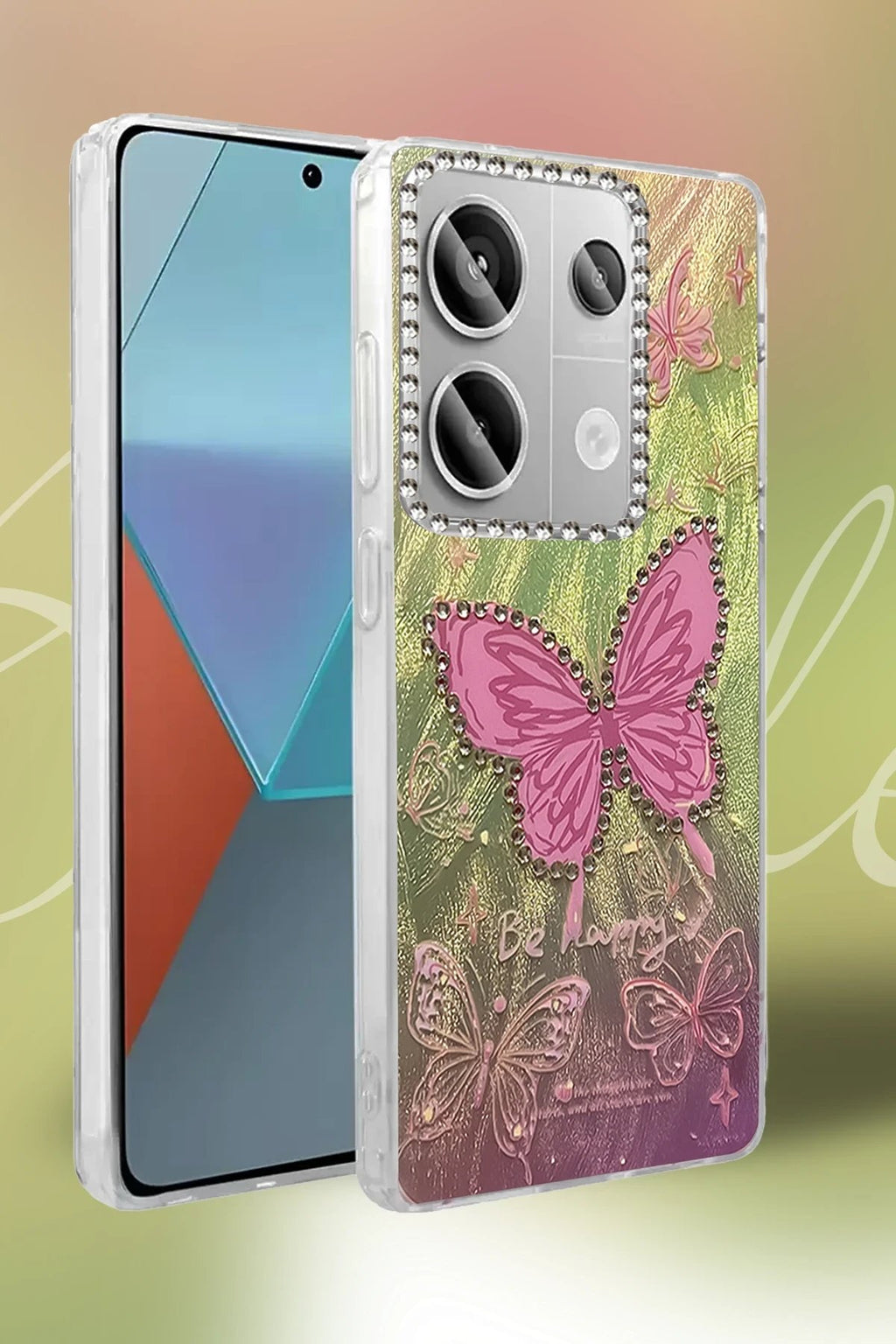 Xiaomi Redmi Note 13 Pro 4G Kılıf Blade Aynalı Desenli Kapak - Desen 9-(5796)