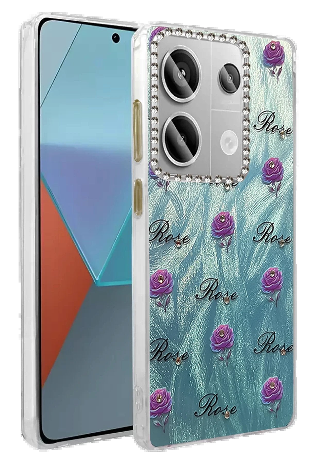 Xiaomi Redmi Note 13 Pro 4G Kılıf Blade Aynalı Desenli Kapak - Desen 9-(5796)