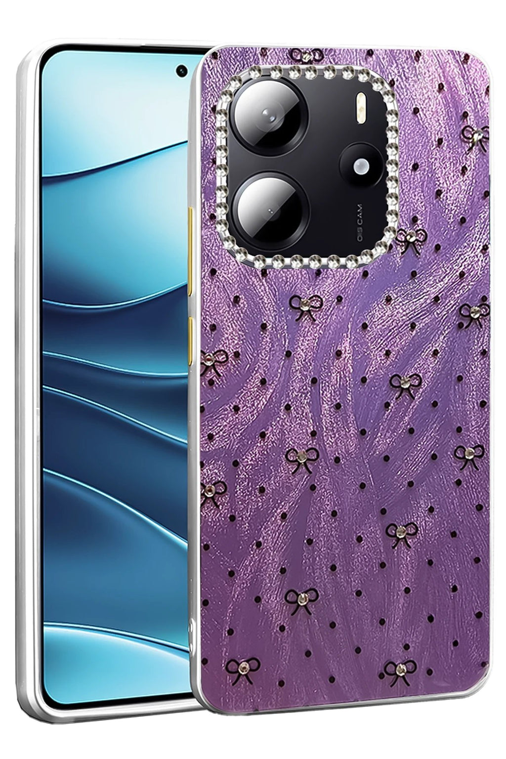 Xiaomi Redmi Note 14 4G Kılıf Blade Aynalı Desenli Kapak - Desen 2-(5796)